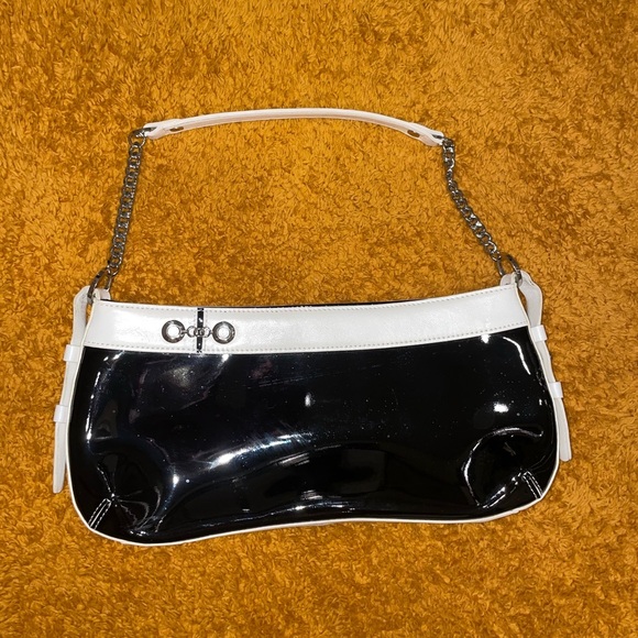 Via Spiga Black & White PVC Shoulder Bag - Picture 2 of 12